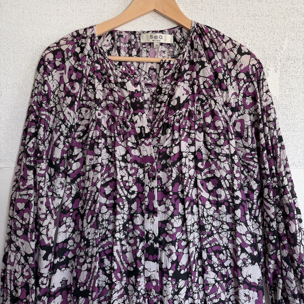 Sea New York Purple Print Mini Dress - Picture 4 of 9